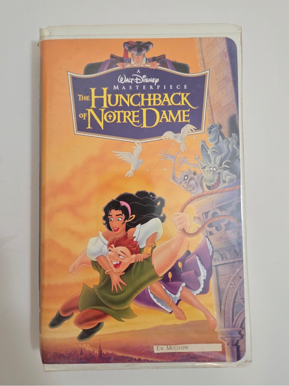 Disney The Hunchback of Notre Dame VHS 1996 Masterpiece Collection Clamshell